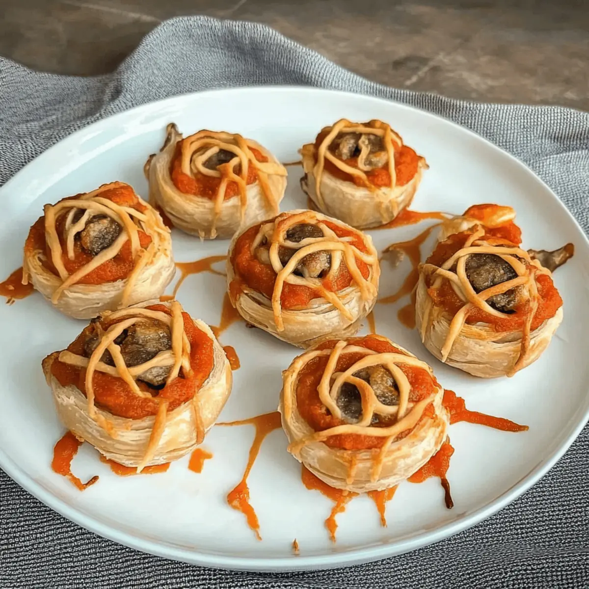 Halloween Mummy Meatballs
