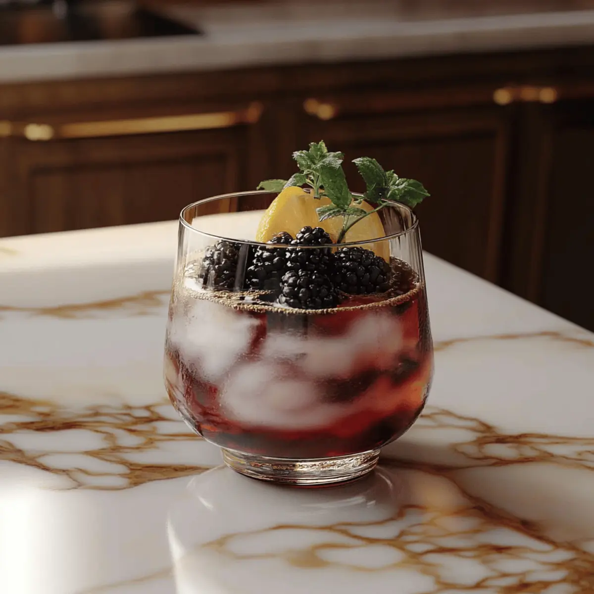 Blackberry Spider Soda Mocktail