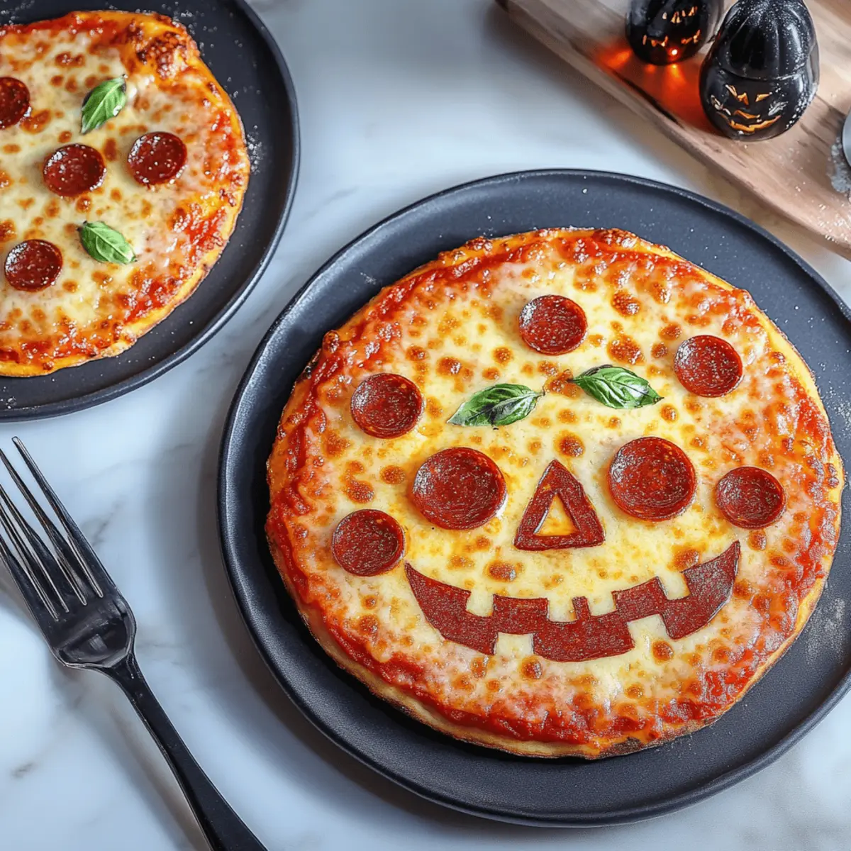 Jack-O-Lantern Halloween Pizza