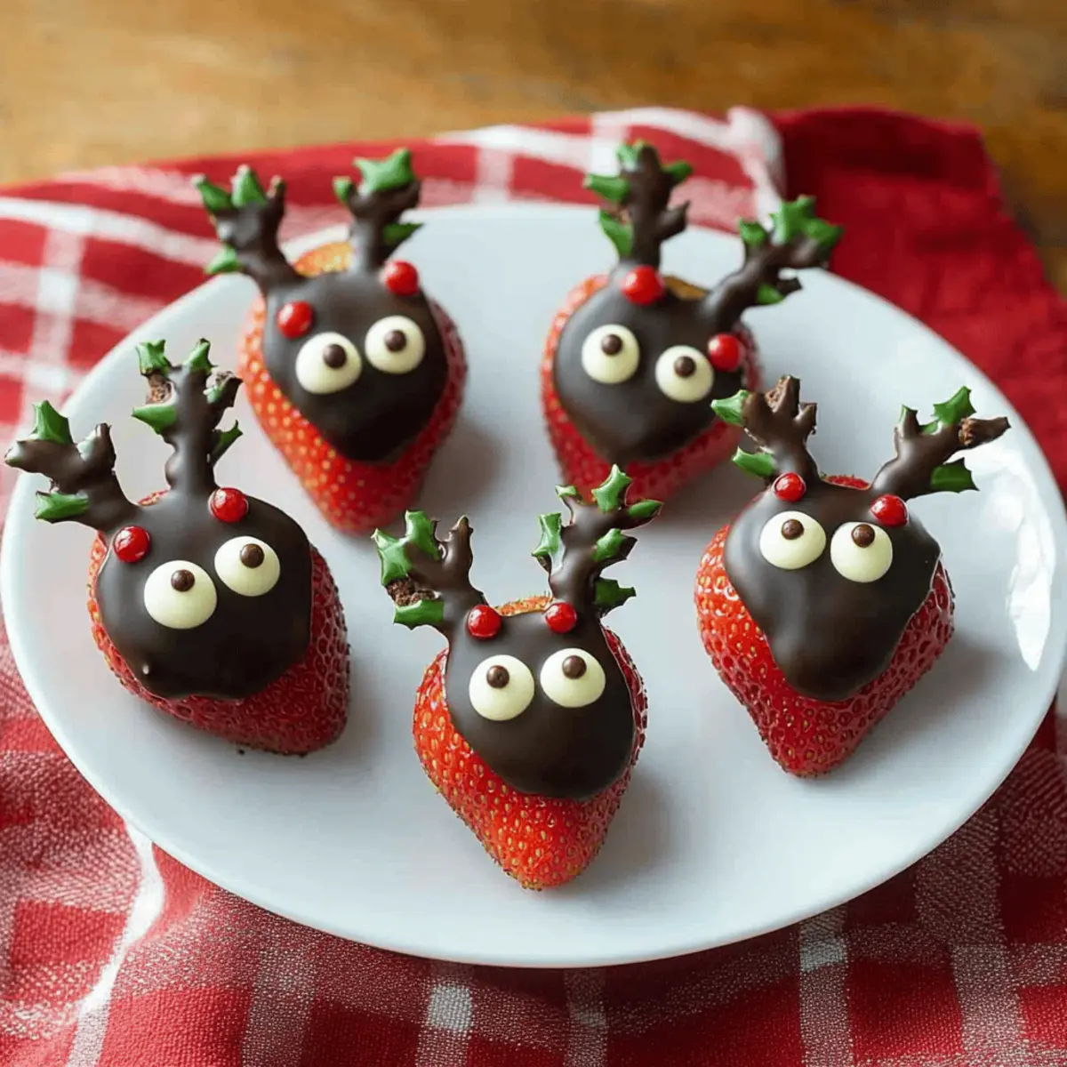 Reindeer Chocolate Covered Strawberries