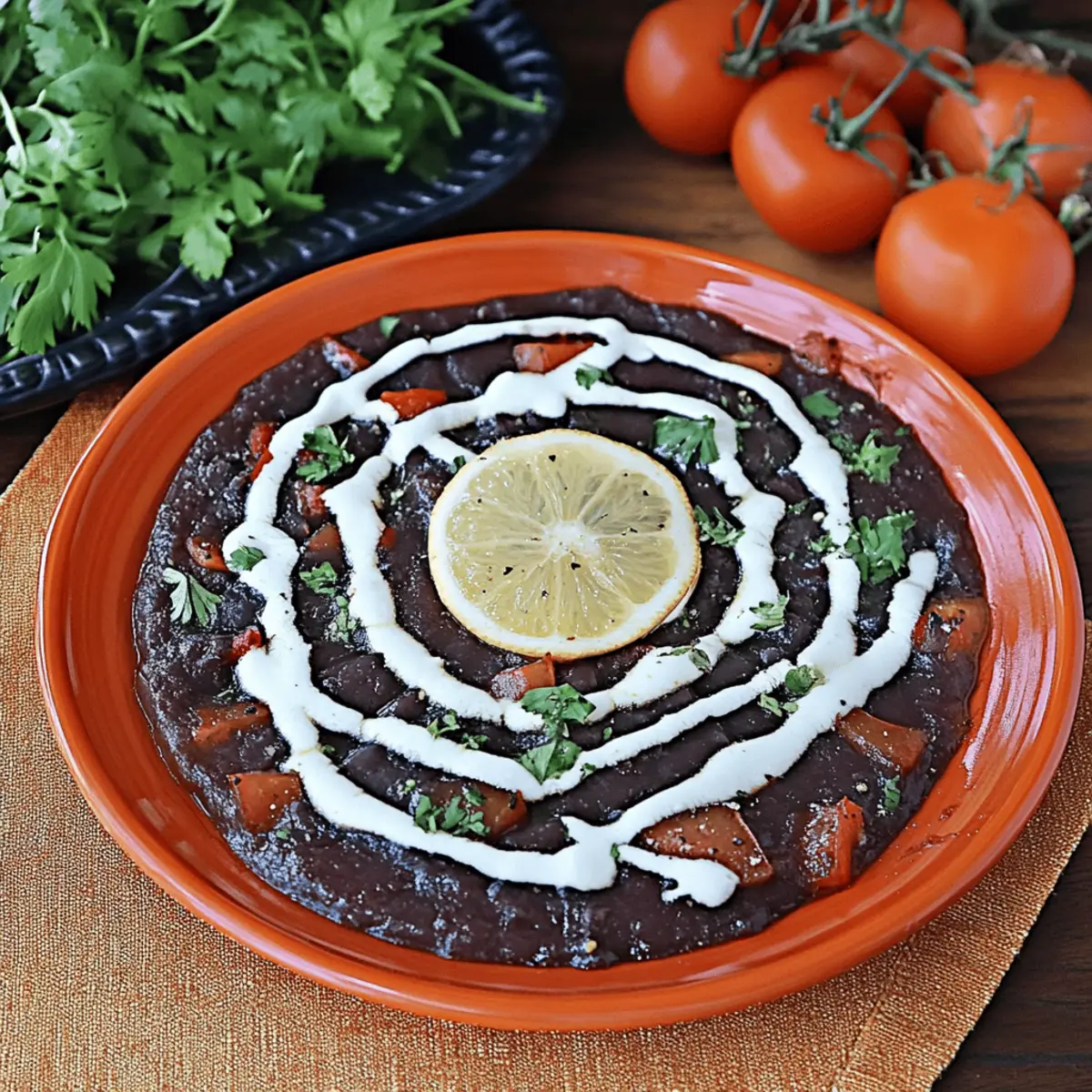 Spider Web Black Bean Dip