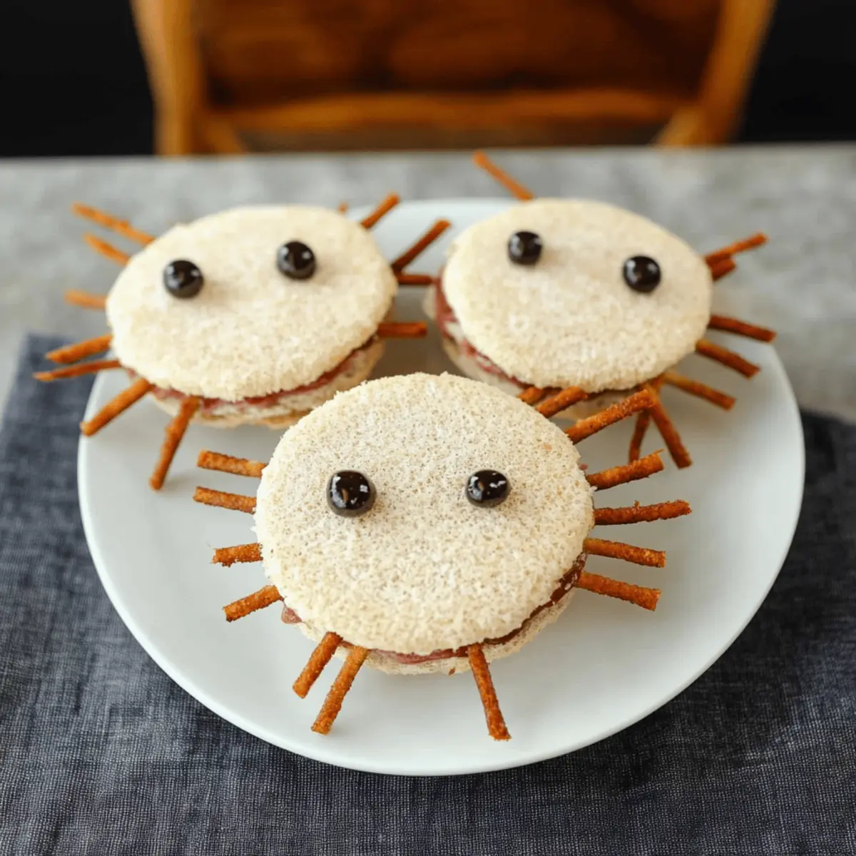 Spooky Spider Sandwiches