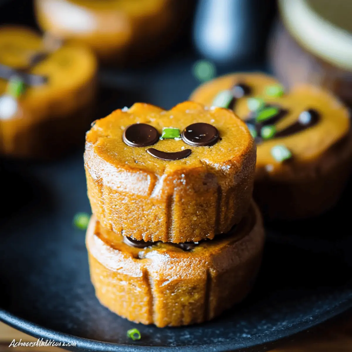 Mini Pumpkin Cheesecake Jack-O’-Lanterns