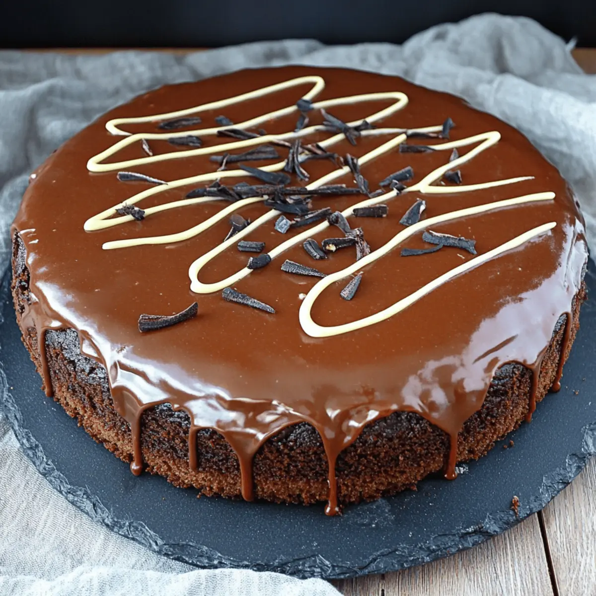 Chocolate Spiderweb Cheesecake