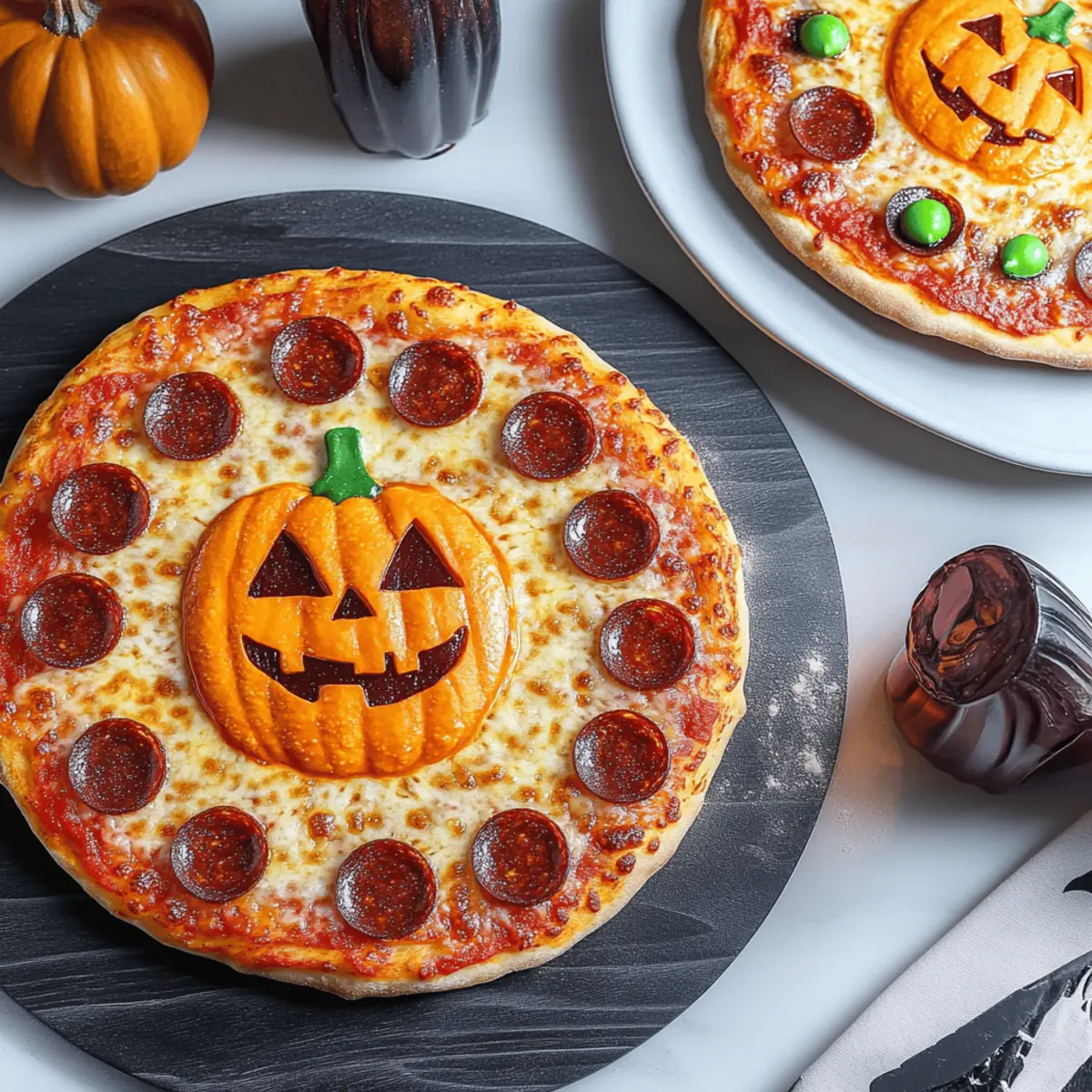 Jack-O-Lantern Halloween Pizza
