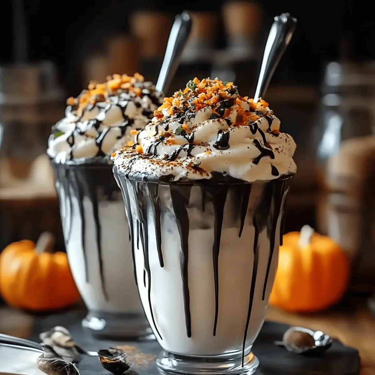 Black Halloween Milkshake