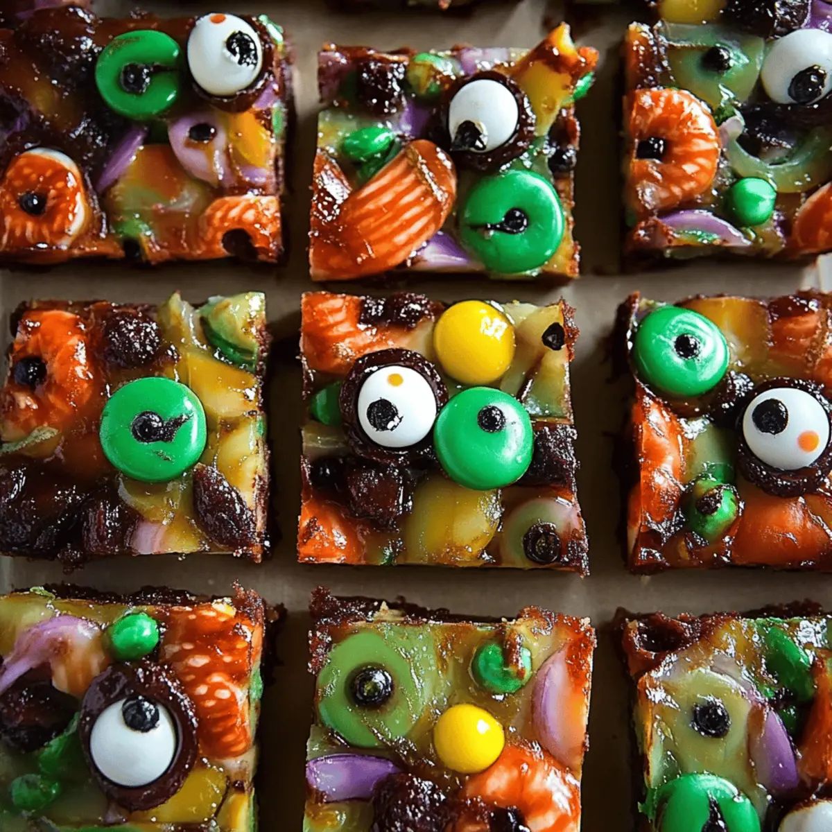Halloween Rocky Road Slices
