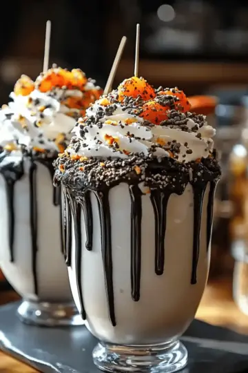 Black Halloween Milkshake