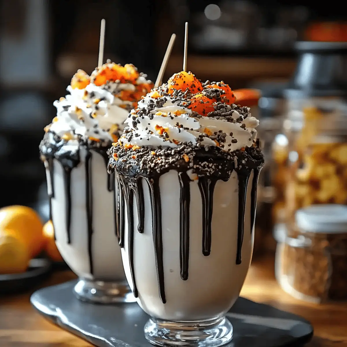 Black Halloween Milkshake