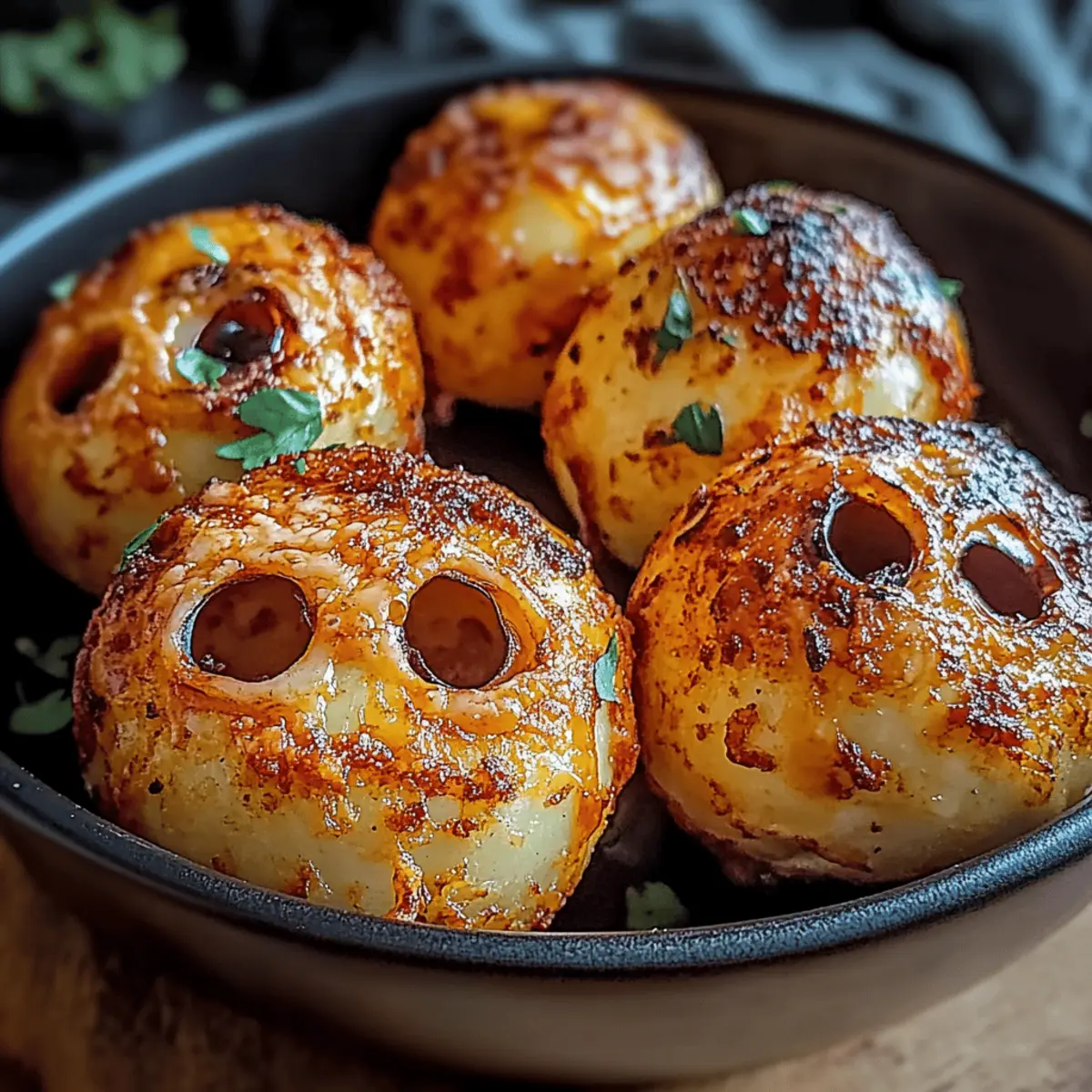 Spooky Skull Potatoes