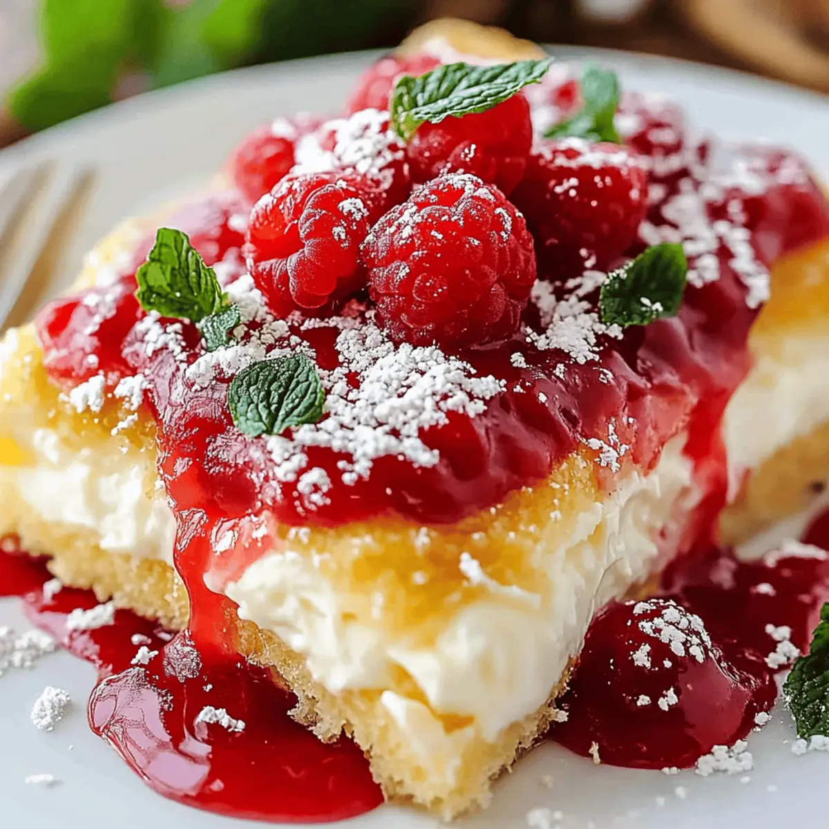 Raspberry Zinger Poke Cake