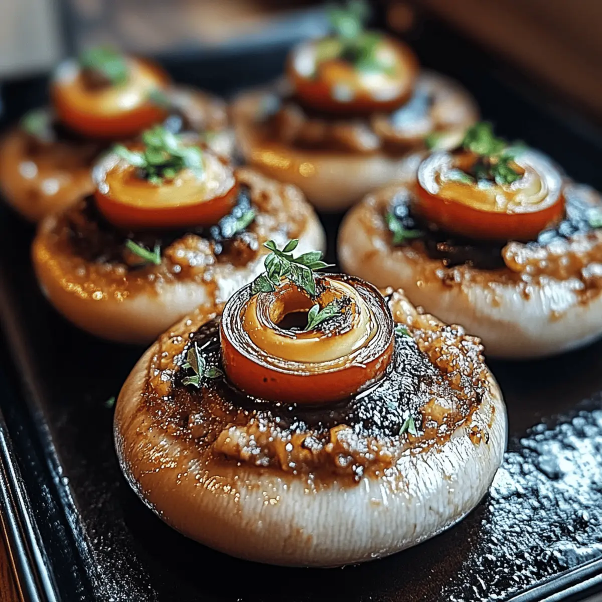 Stuffed Mushroom Eyeballs