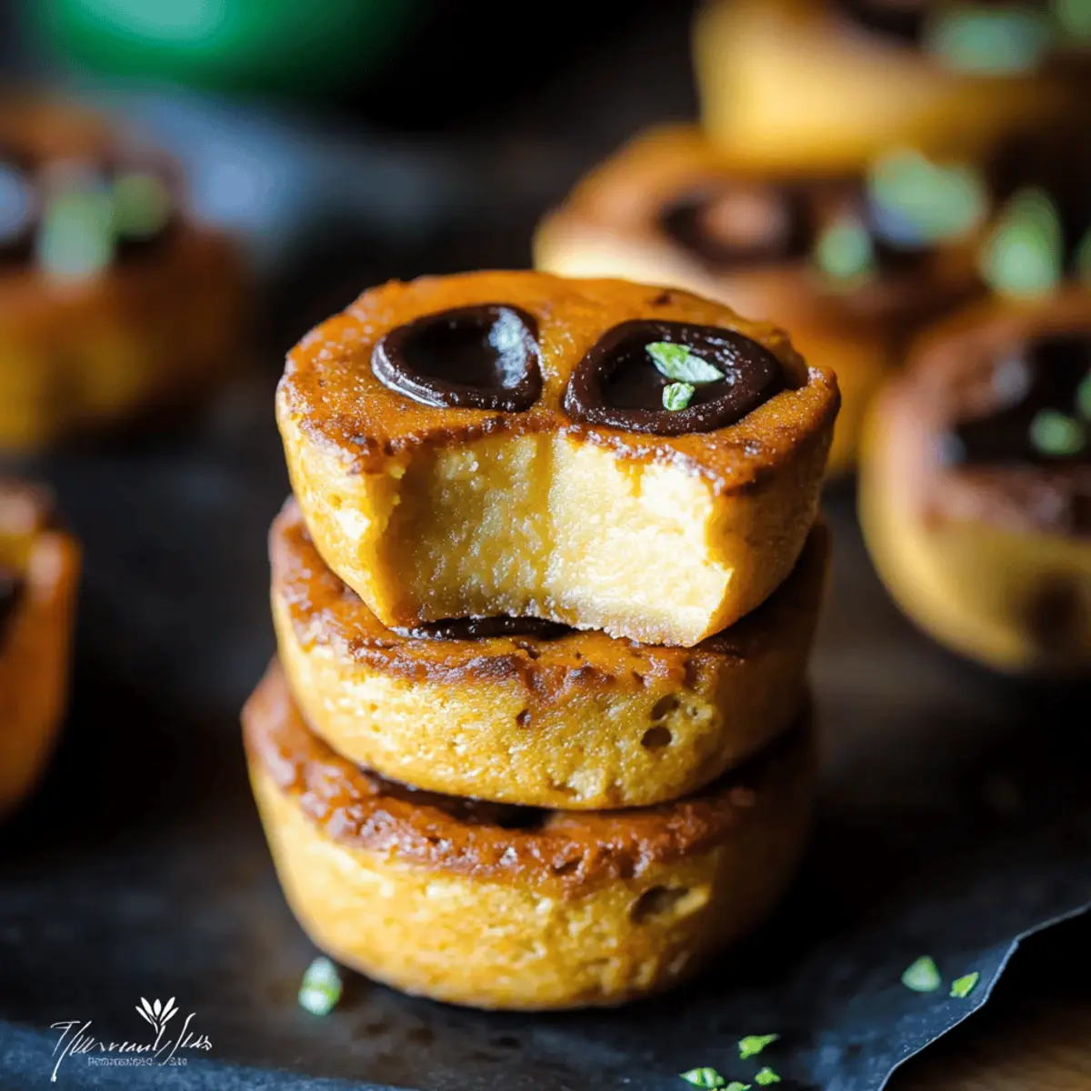 Mini Pumpkin Cheesecake Jack-O’-Lanterns
