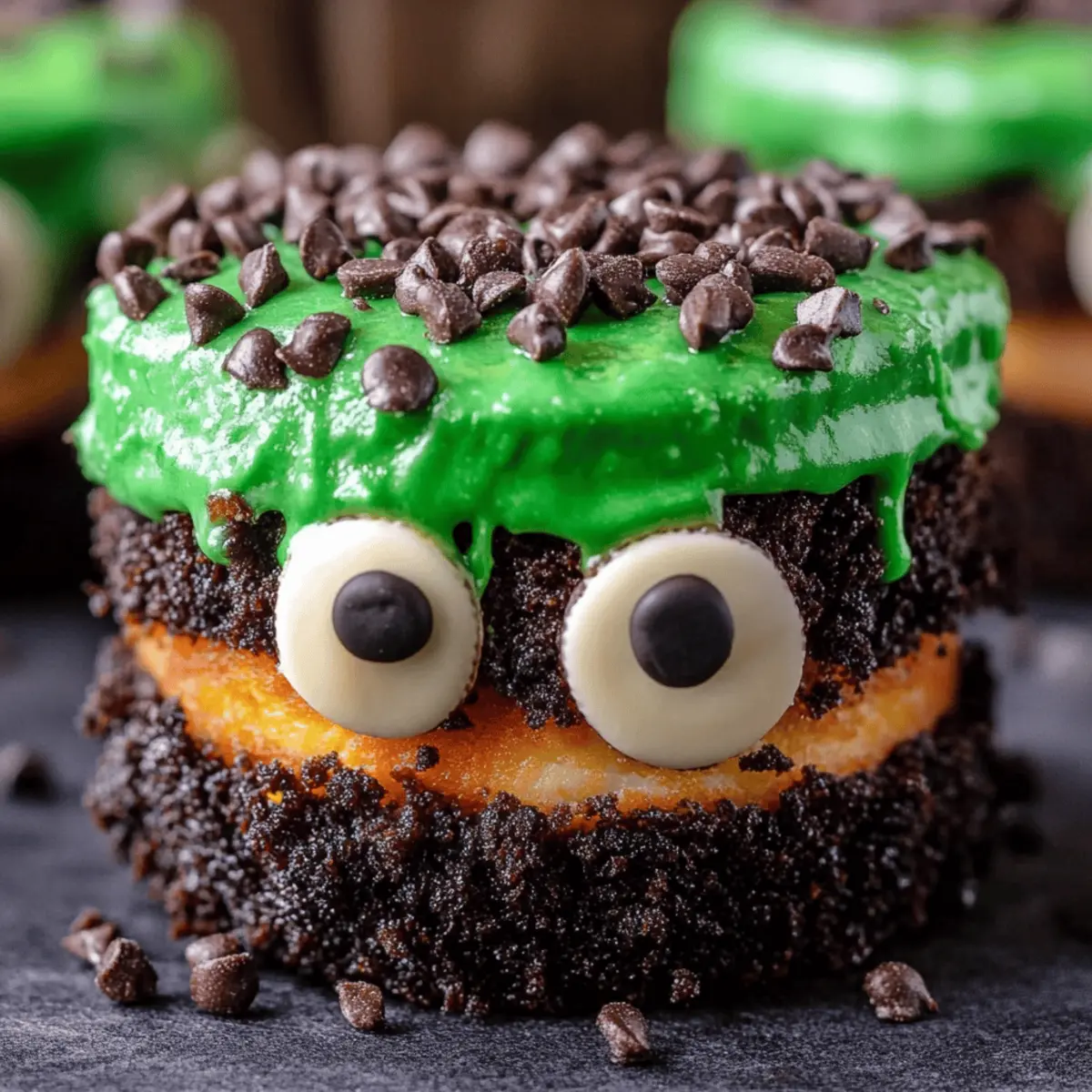Frankenstein Mini Cheesecakes
