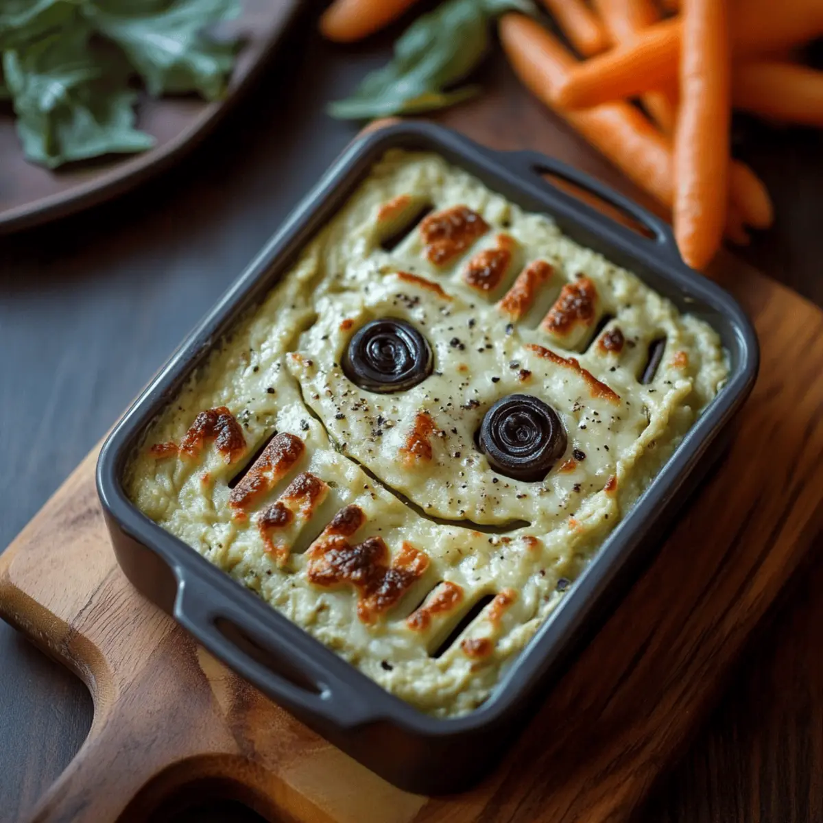 Franken-Spinach Monster Dip
