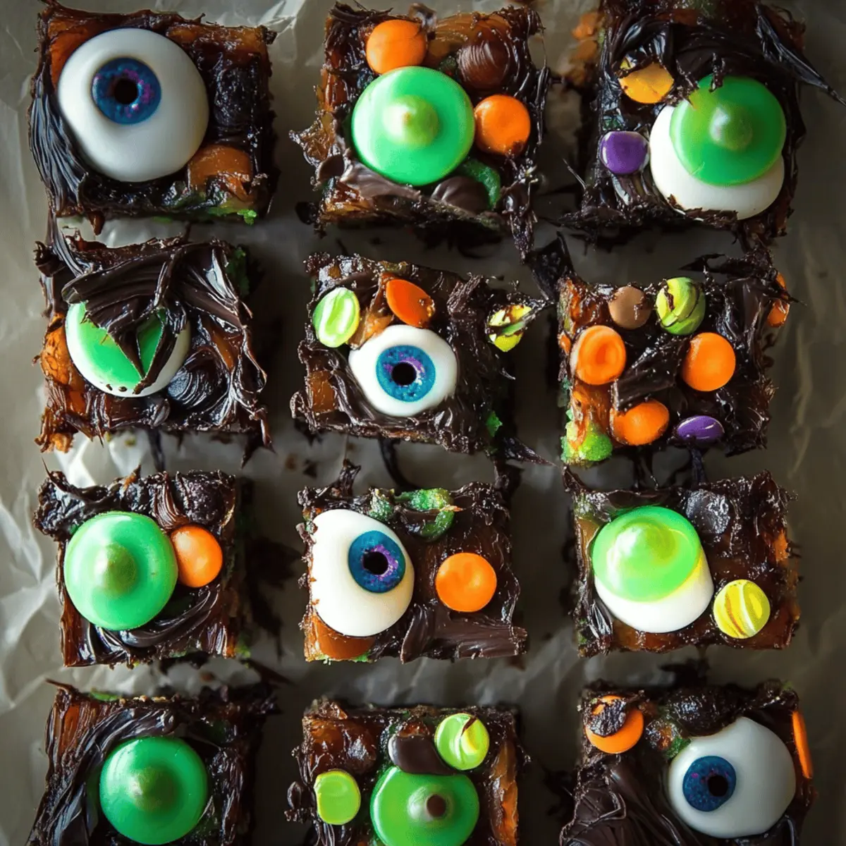 Halloween Rocky Road Slices
