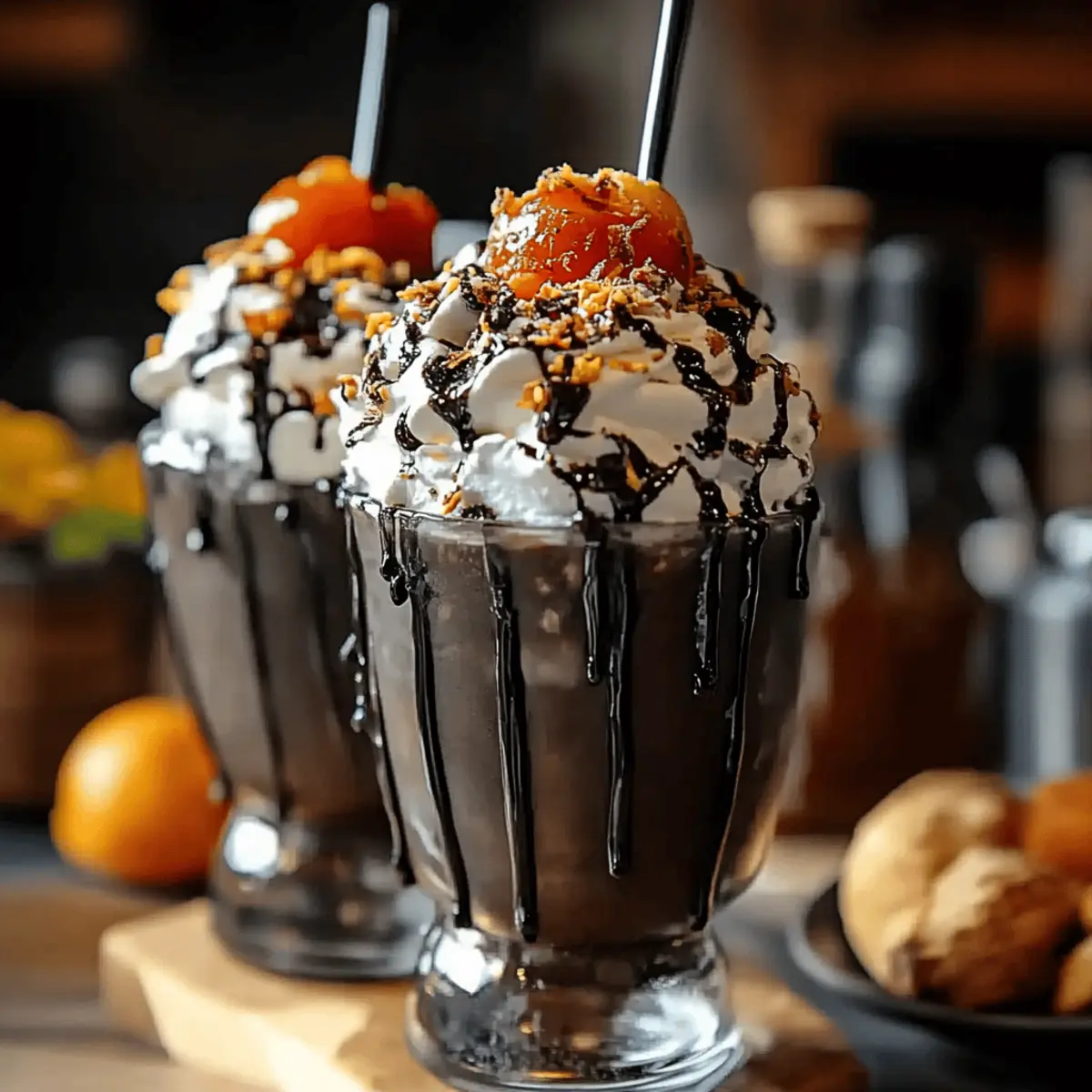 Black Halloween Milkshake