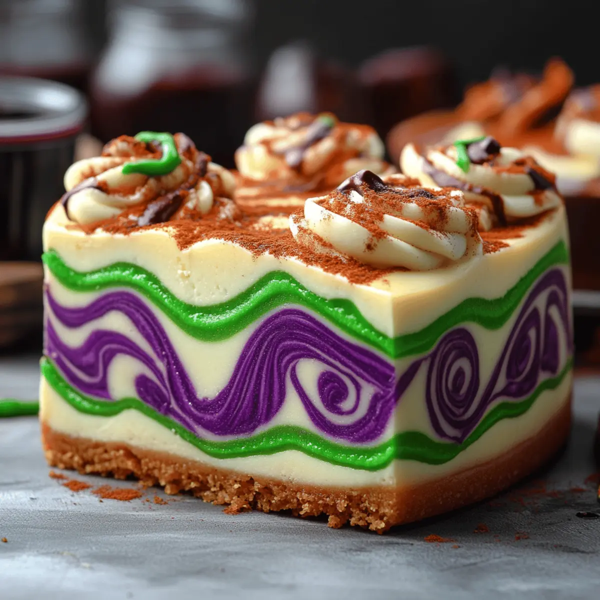 Polyjuice Potion Swirl Cheesecake