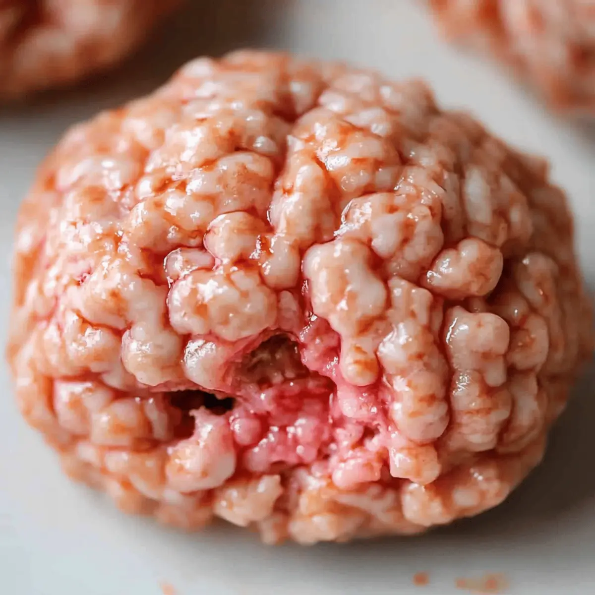 Marshmallow Rice Bubbles Halloween Brains
