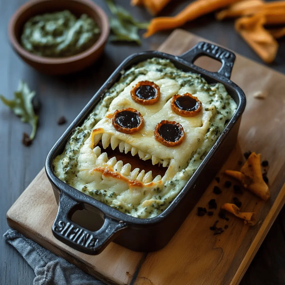 Franken-Spinach Monster Dip