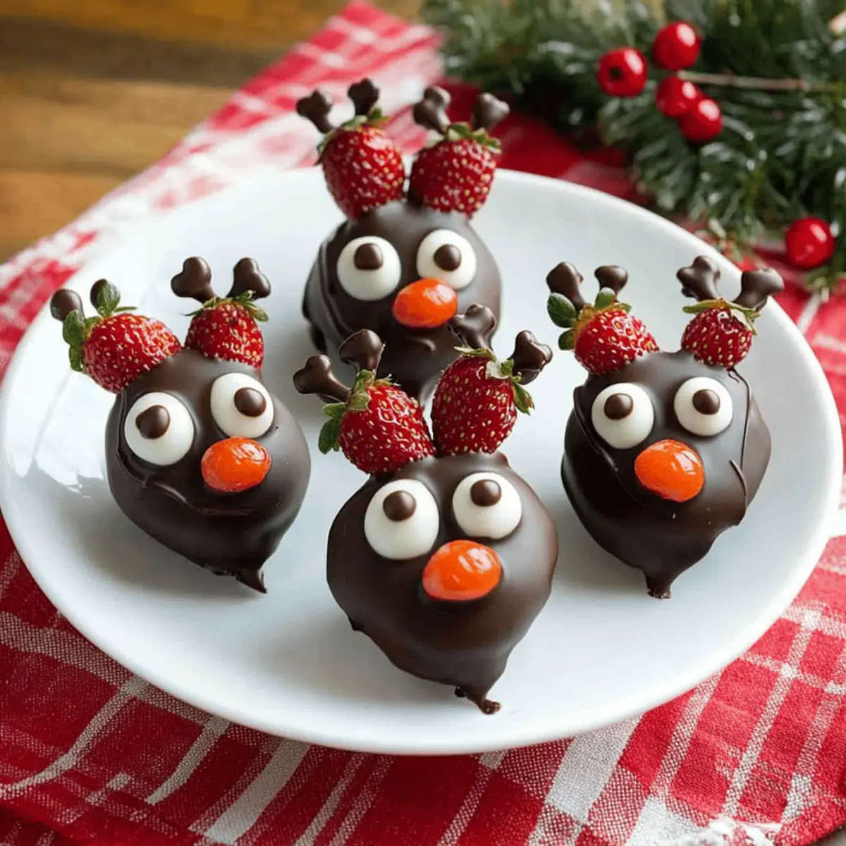 Reindeer Chocolate Covered Strawberries