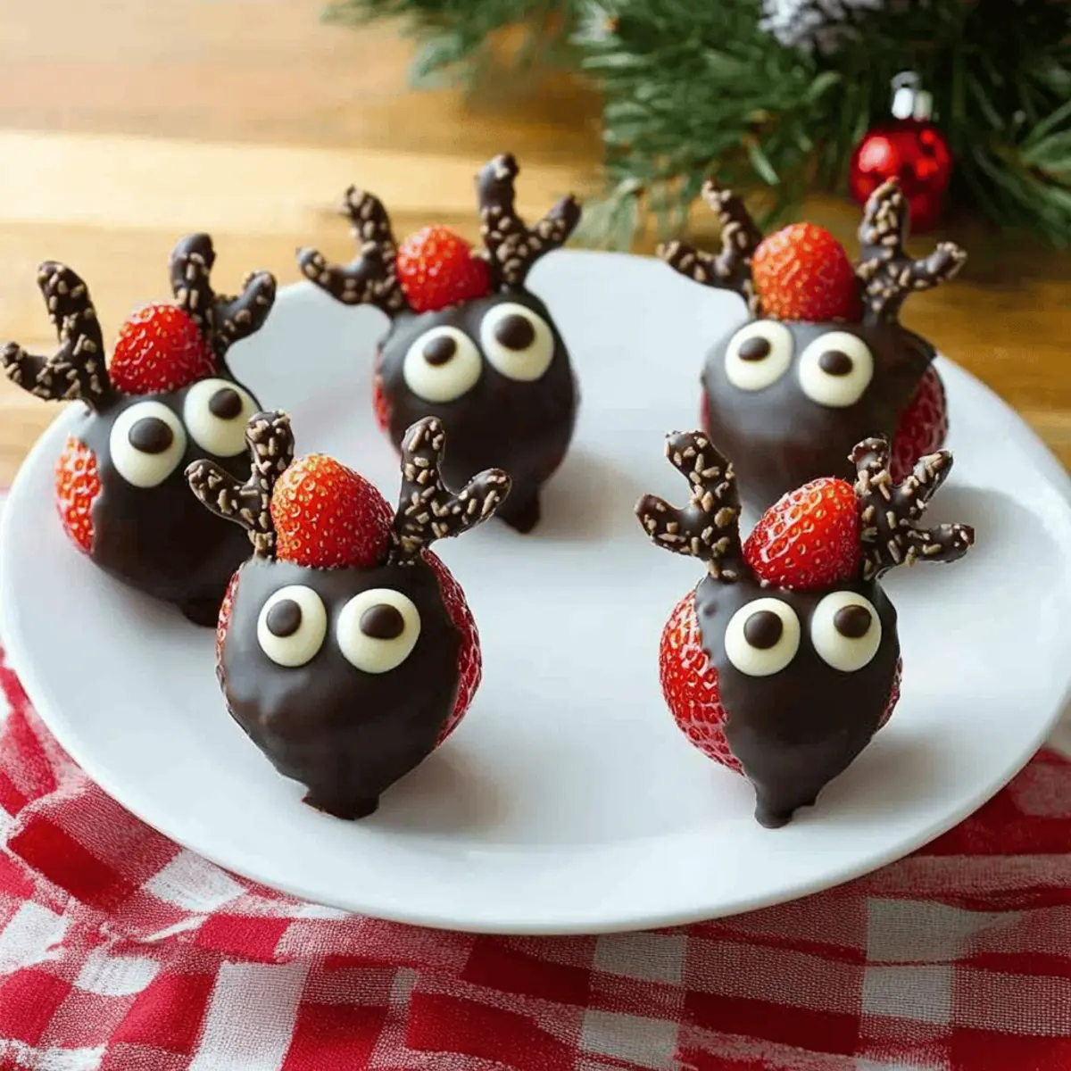 Reindeer Chocolate Covered Strawberries