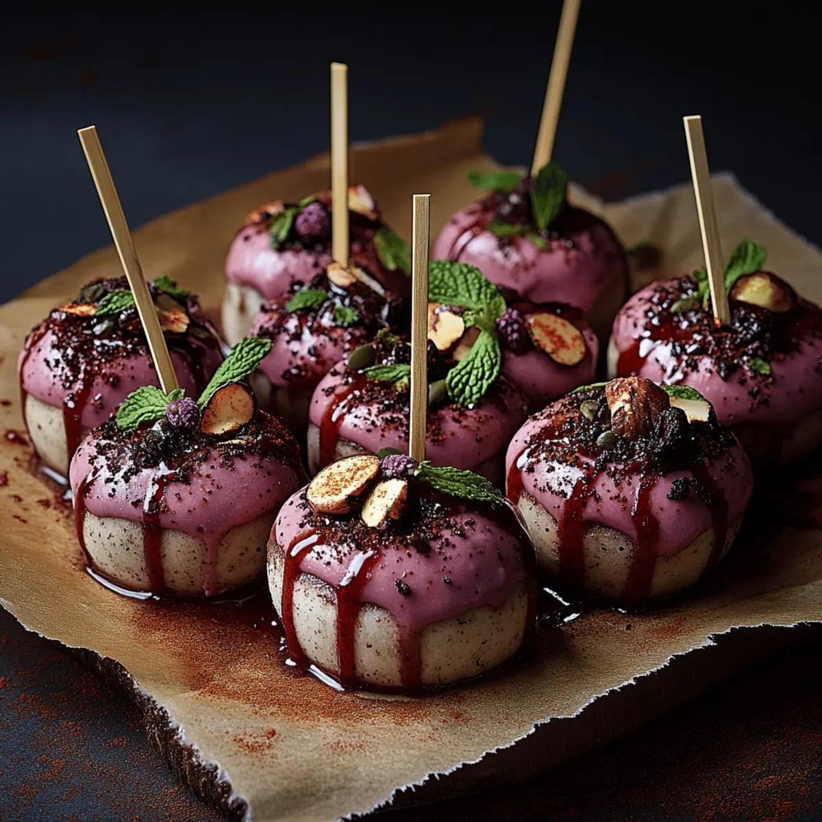 Forbidden Forest Blackberry Cheesecake Pops