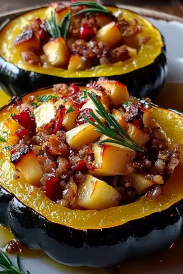Apple Stuffed Acorn Squash