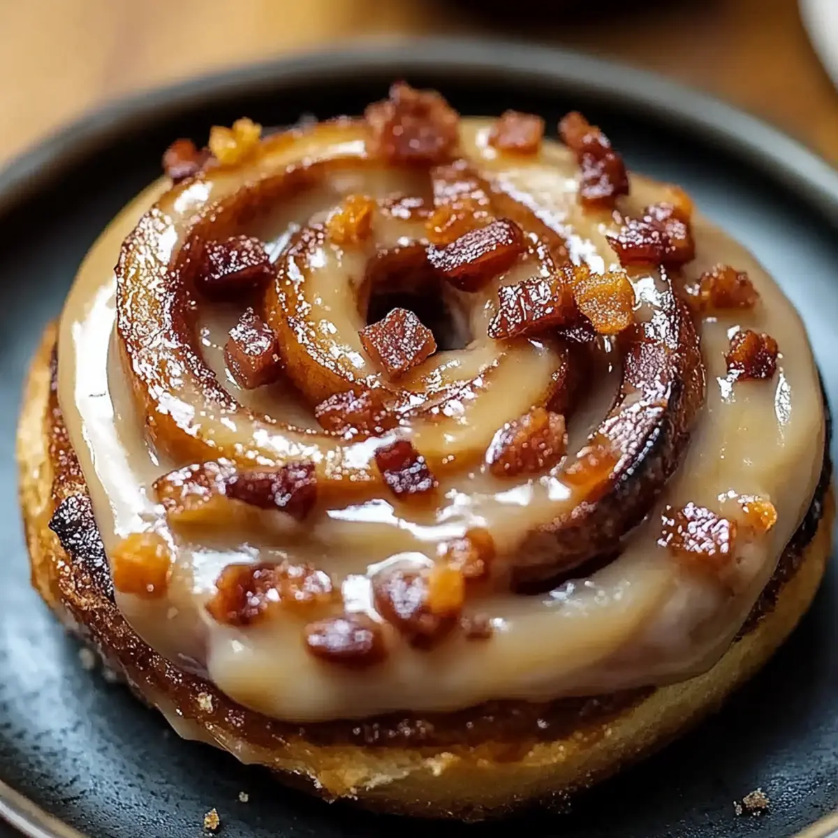 Bourbon Maple Beef Bacon Cinnamon Rolls