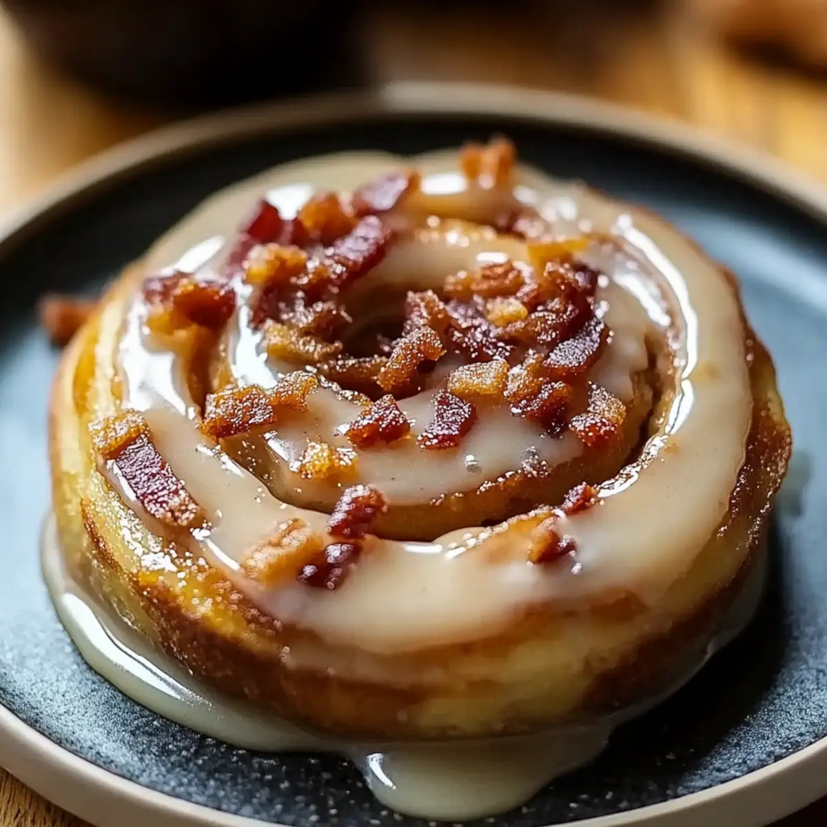 Bourbon Maple Beef Bacon Cinnamon Rolls