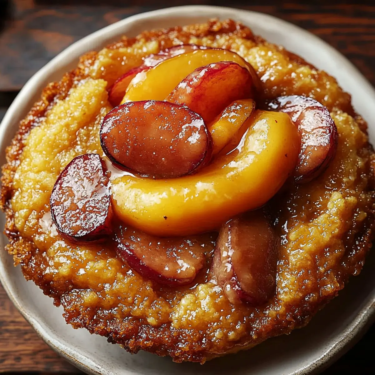 Brown Sugar Peach Cobbler