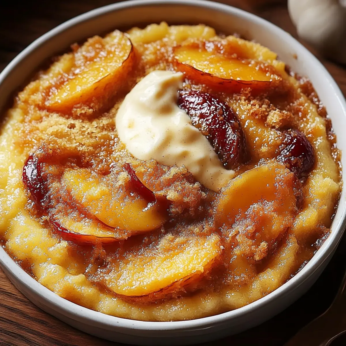 Brown Sugar Peach Cobbler