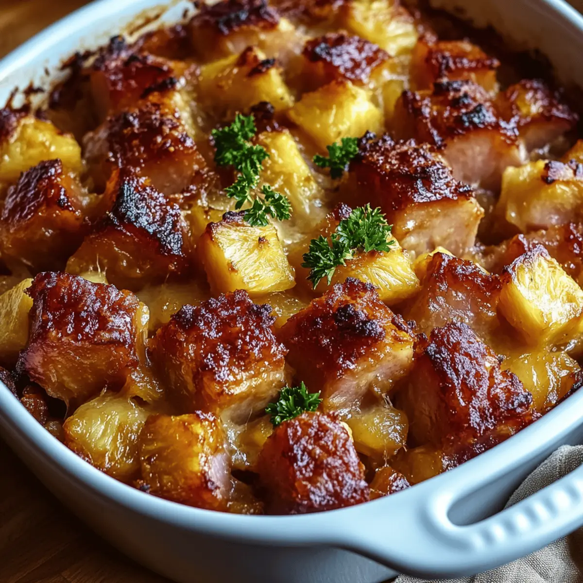 Brown Sugar Pineapple Ham Bake
