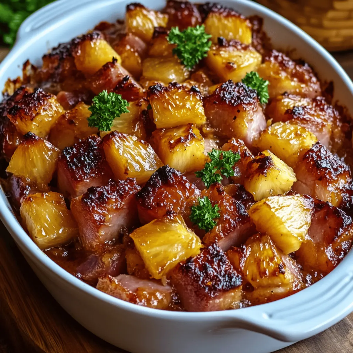 Brown Sugar Pineapple Ham Bake