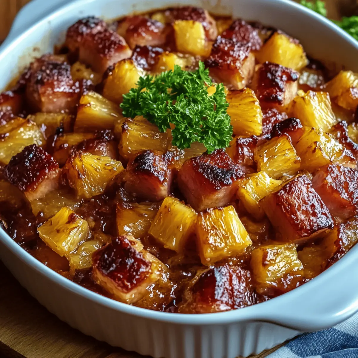 Brown Sugar Pineapple Ham Bake