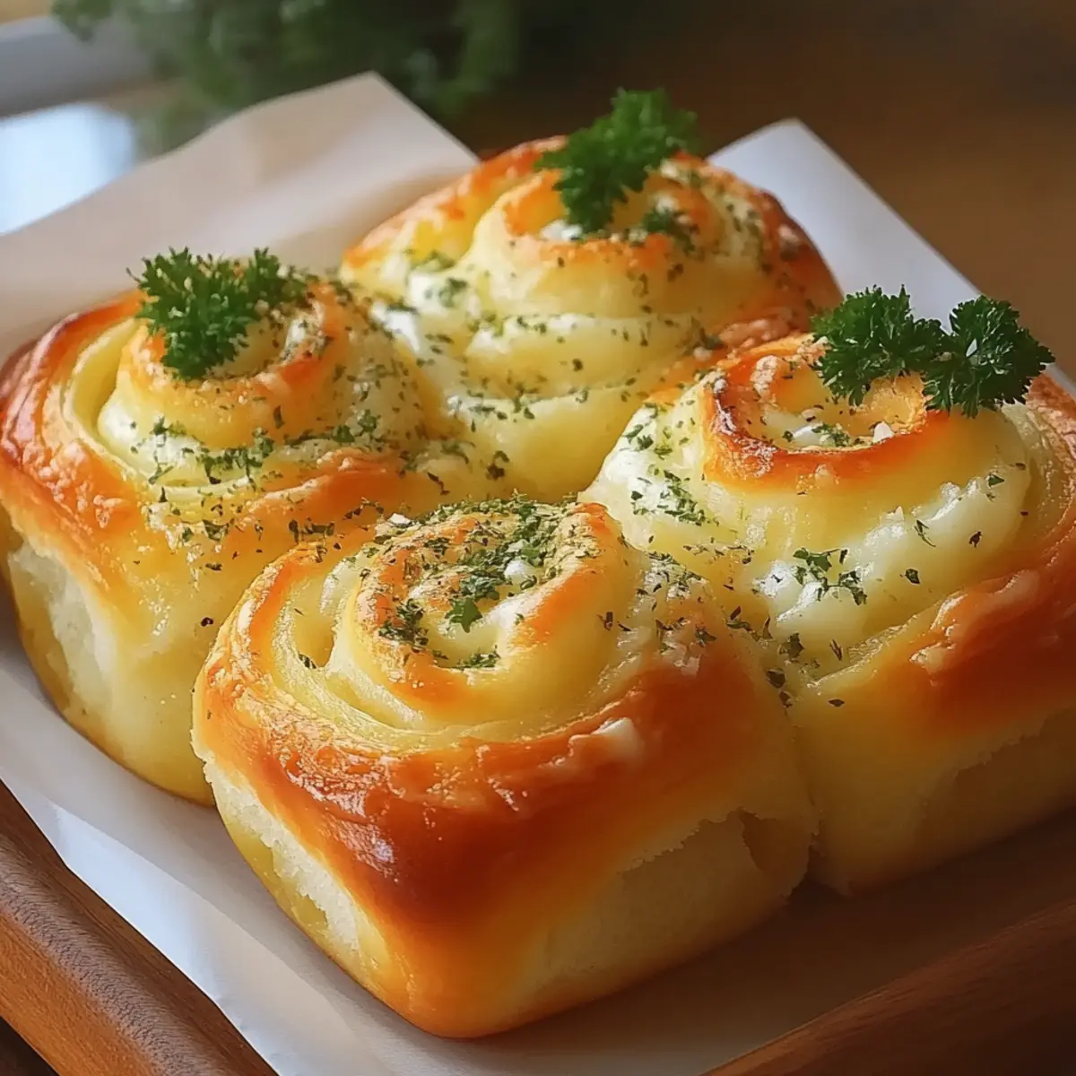 Buttery Cheese Garlic Rolls