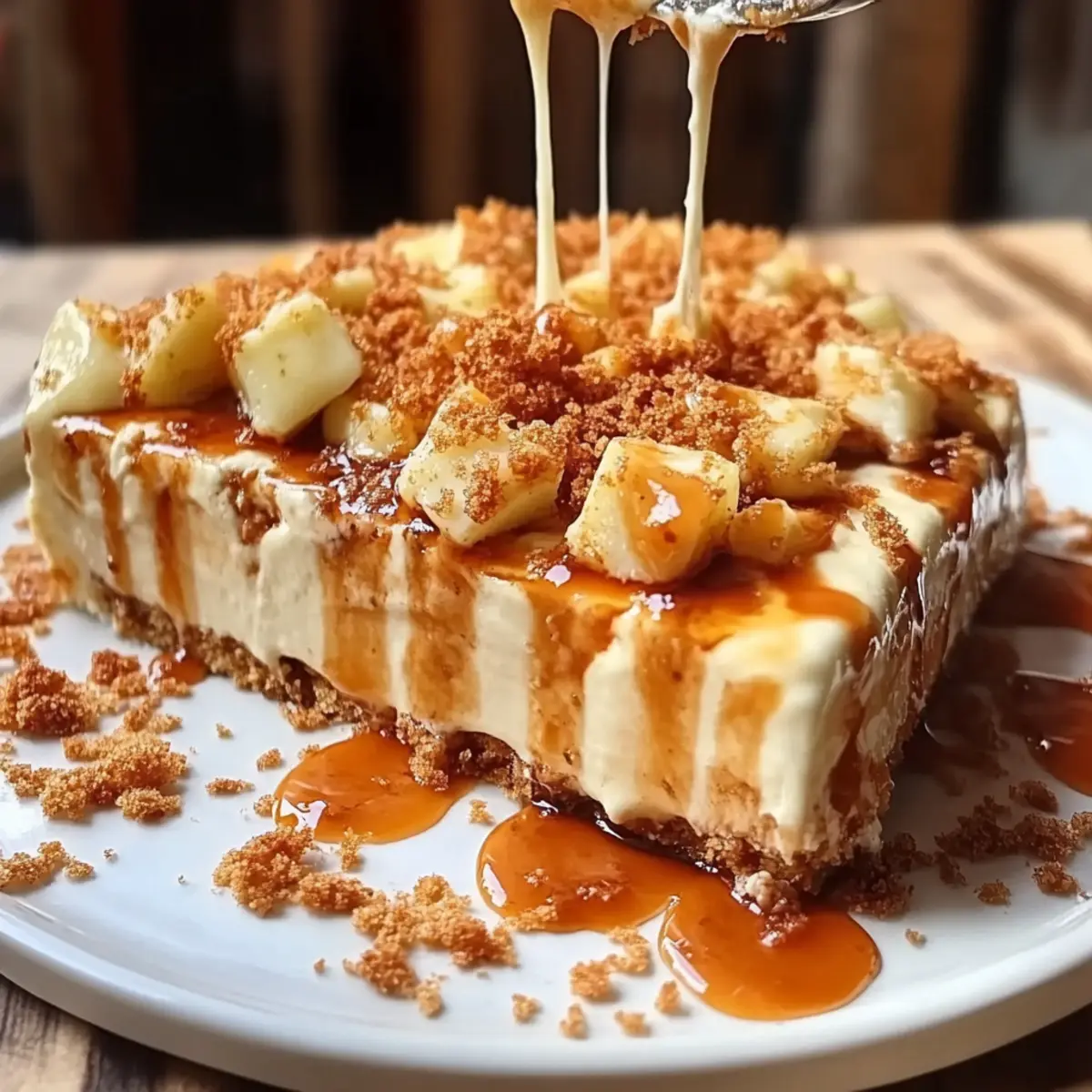 Caramel Apple Cheesecake Bars