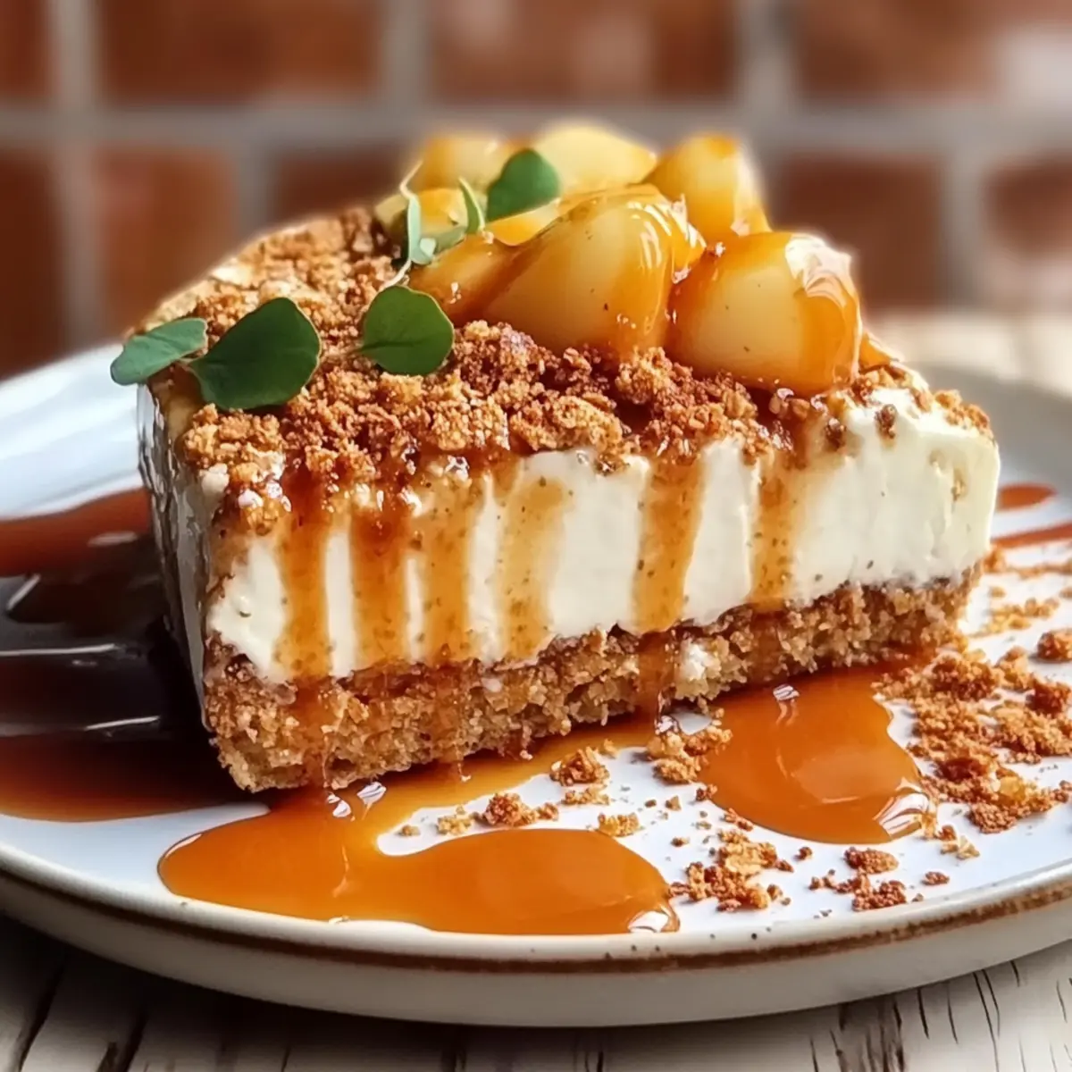 Caramel Apple Cheesecake Bars