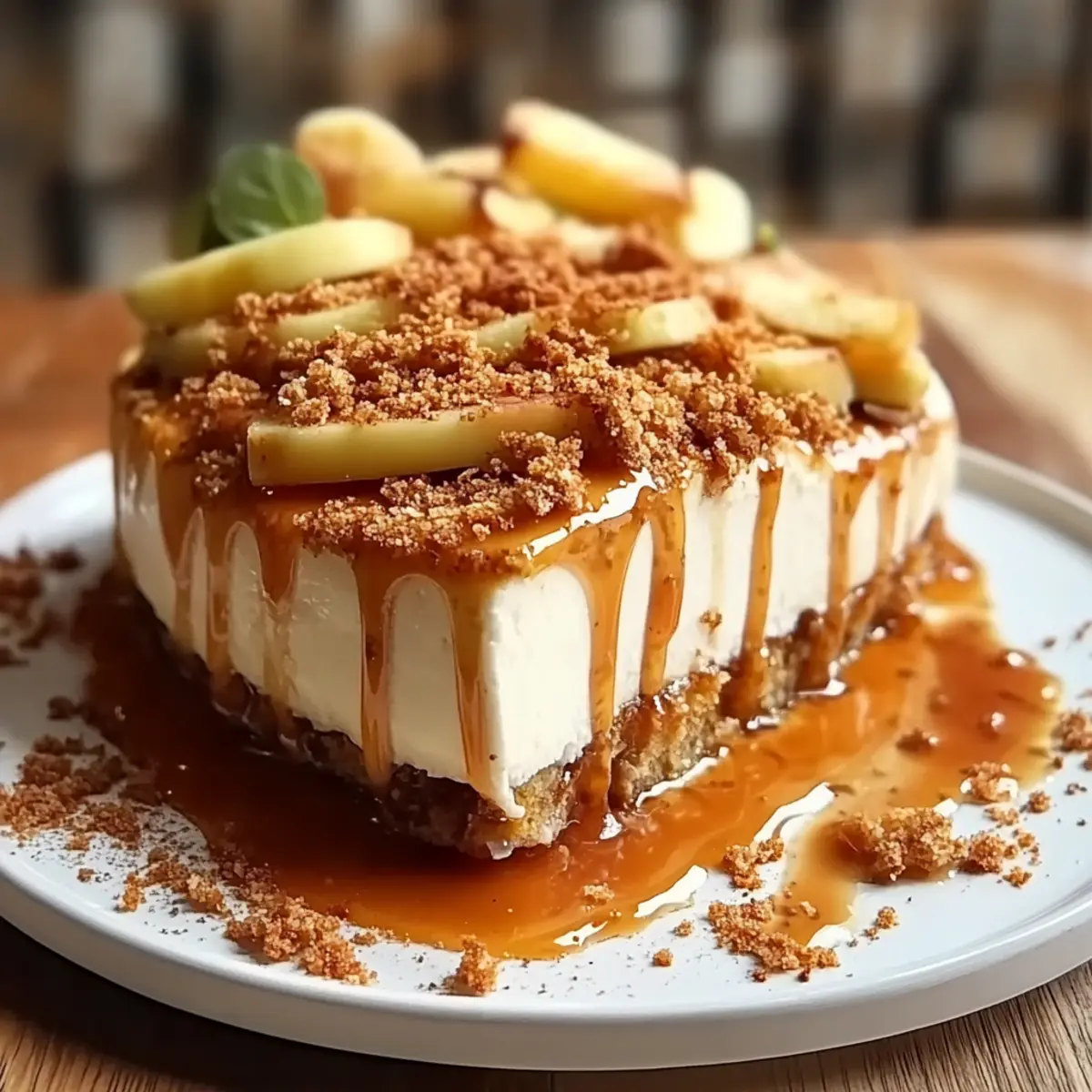 Caramel Apple Cheesecake Bars
