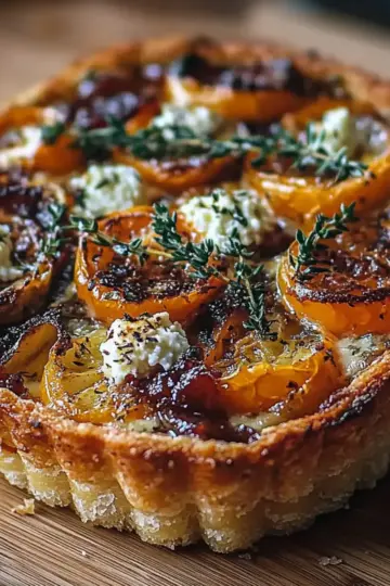 Caramelized Onion Butternut Squash Tart