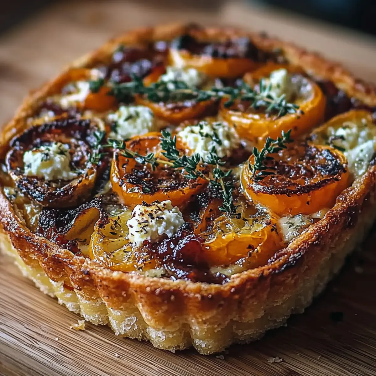 Caramelized Onion Butternut Squash Tart