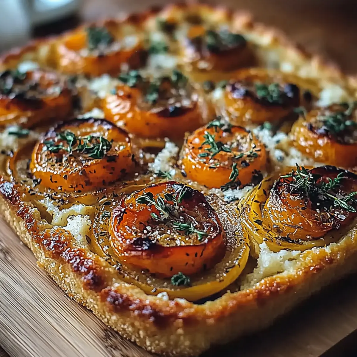 Caramelized Onion Butternut Squash Tart