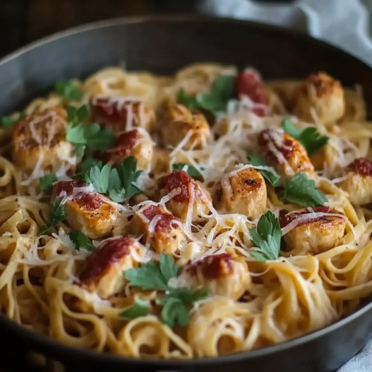 Chicken Apple Sausage One Pan Pasta
