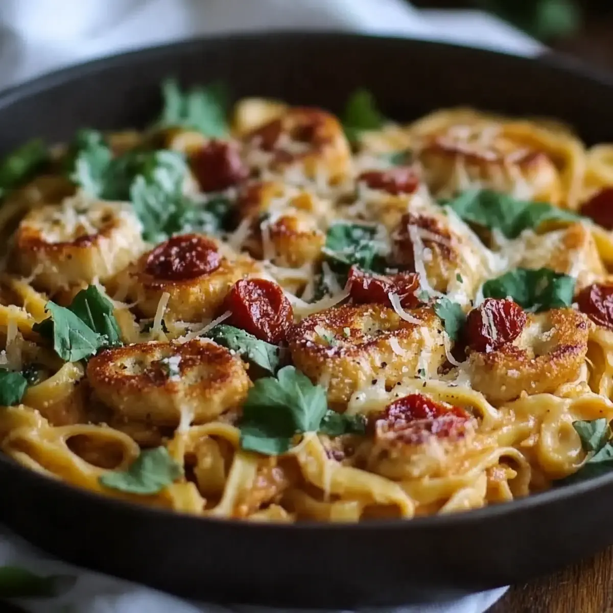 Chicken Apple Sausage One Pan Pasta