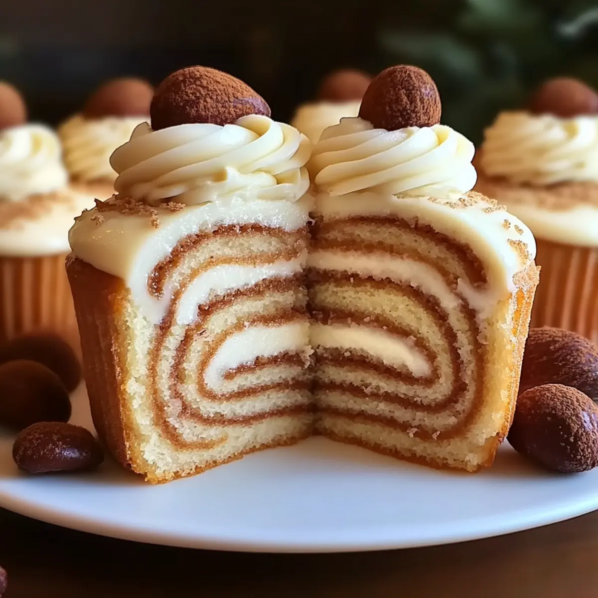 Cinnamon Roll Cupcakes