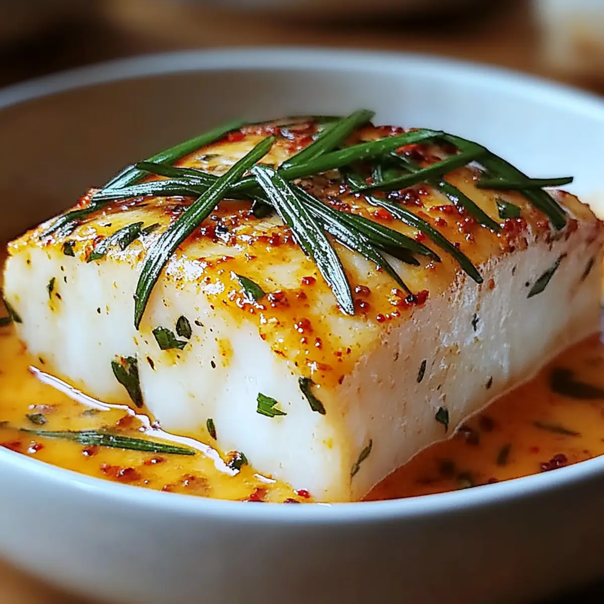 Cod in Roasted Red Pepper Sauce