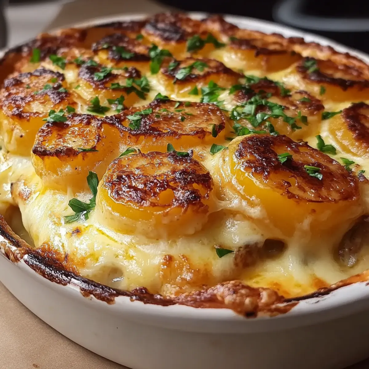 Creamy Cheesy Au Gratin Potatoes