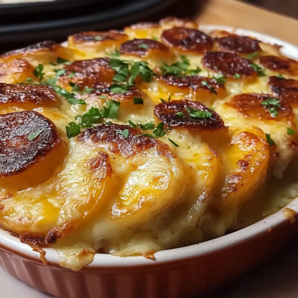 Creamy Cheesy Au Gratin Potatoes