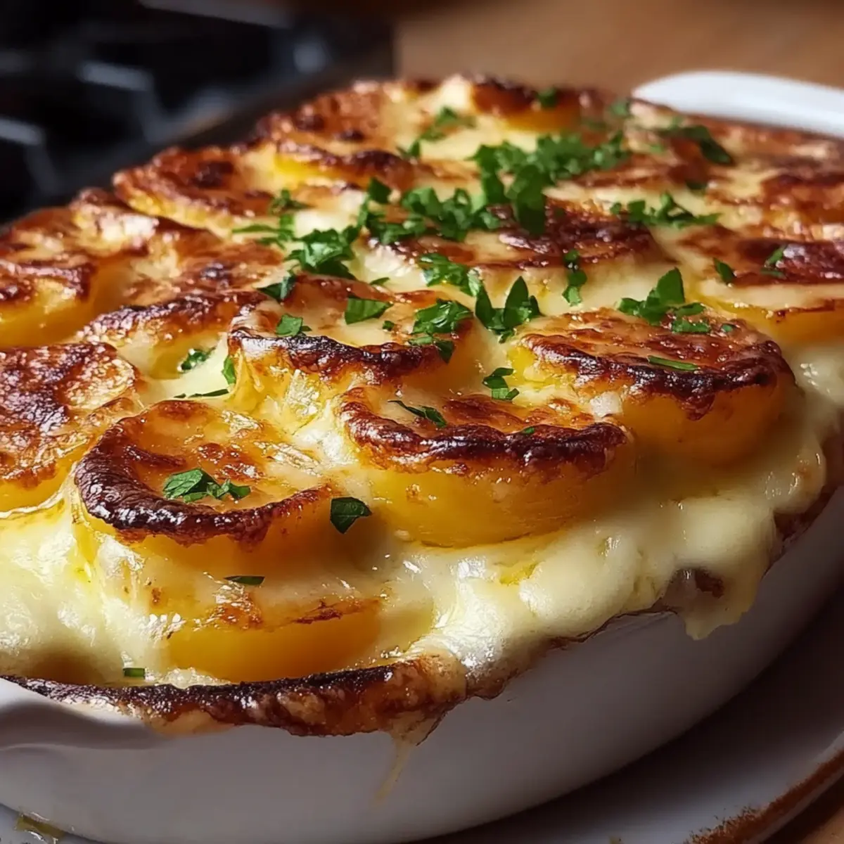 Creamy Cheesy Au Gratin Potatoes