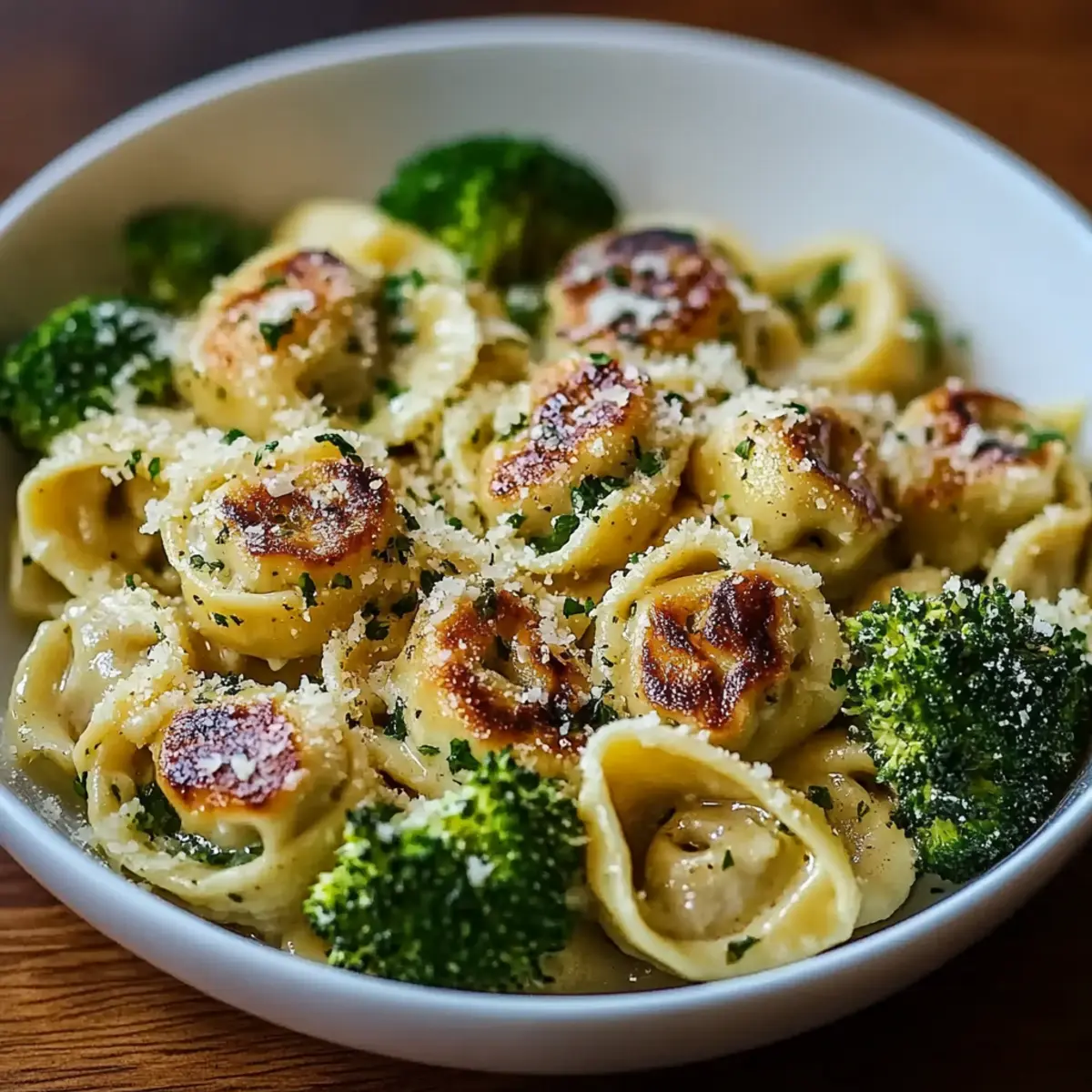 Creamy Garlic Parmesan Tortellini